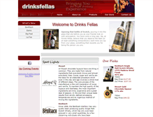 Tablet Screenshot of drinksfellas.com